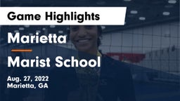 Marietta  vs Marist School Game Highlights - Aug. 27, 2022