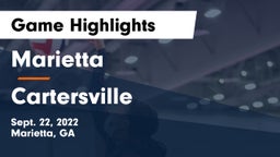 Marietta  vs Cartersville  Game Highlights - Sept. 22, 2022