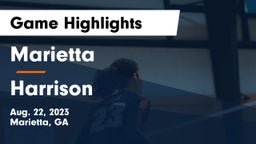 Marietta  vs Harrison  Game Highlights - Aug. 22, 2023