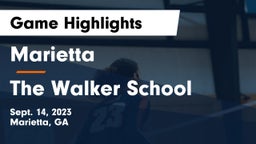 Marietta  vs The Walker School Game Highlights - Sept. 14, 2023