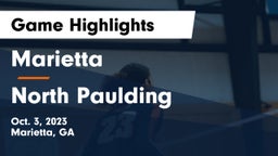 Marietta  vs North Paulding  Game Highlights - Oct. 3, 2023