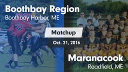 Matchup: Boothbay vs. Maranacook  2016