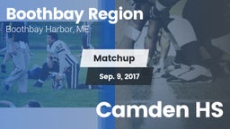 Matchup: Boothbay vs. Camden HS 2017