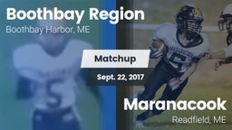 Matchup: Boothbay vs. Maranacook  2017