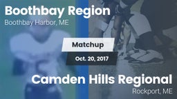 Matchup: Boothbay vs. Camden Hills Regional  2017