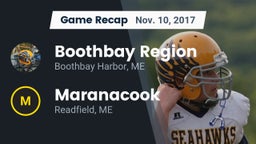Recap: Boothbay Region  vs. Maranacook  2017