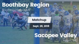 Matchup: Boothbay vs. Sacopee Valley  2018