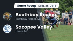 Recap: Boothbay Region  vs. Sacopee Valley  2018