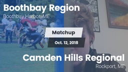Matchup: Boothbay vs. Camden Hills Regional  2018