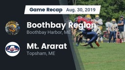 Recap: Boothbay Region  vs. Mt. Ararat  2019