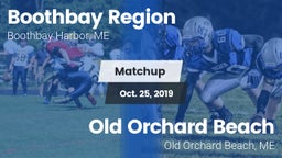 Matchup: Boothbay vs. Old Orchard Beach  2019