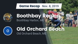 Recap: Boothbay Region  vs. Old Orchard Beach  2019