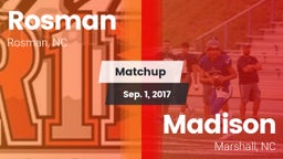 Matchup: Rosman vs. Madison  2017