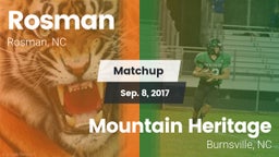 Matchup: Rosman vs. Mountain Heritage  2017
