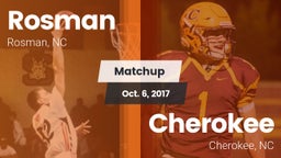 Matchup: Rosman vs. Cherokee  2017