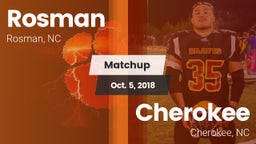 Matchup: Rosman vs. Cherokee  2018