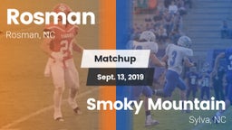 Matchup: Rosman vs. Smoky Mountain  2019