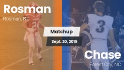 Matchup: Rosman vs. Chase  2019