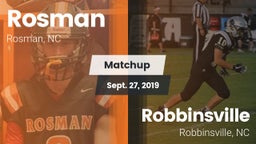 Matchup: Rosman vs. Robbinsville  2019