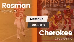 Matchup: Rosman vs. Cherokee  2019
