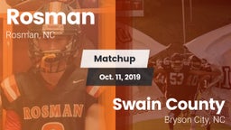 Matchup: Rosman vs. Swain County  2019