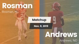 Matchup: Rosman vs. Andrews  2019