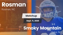 Matchup: Rosman vs. Smoky Mountain  2020