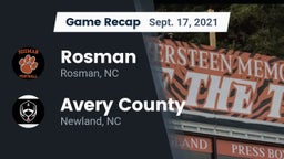 Recap: Rosman  vs. Avery County  2021