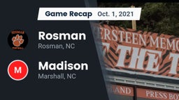 Recap: Rosman  vs. Madison  2021