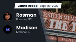 Recap: Rosman  vs. Madison  2023