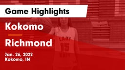 Kokomo  vs Richmond  Game Highlights - Jan. 26, 2022