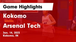 Kokomo  vs Arsenal Tech  Game Highlights - Jan. 14, 2023