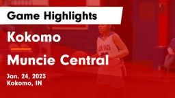 Kokomo  vs Muncie Central  Game Highlights - Jan. 24, 2023