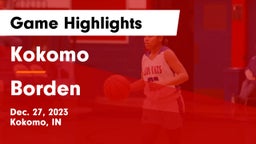 Kokomo  vs Borden  Game Highlights - Dec. 27, 2023