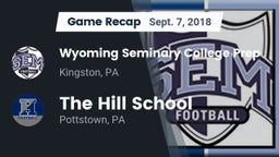 Recap: Wyoming Seminary College Prep  vs. The Hill School 2018