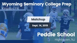 Matchup: Wyoming Seminary Col vs. Peddie School 2019
