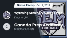 Recap: Wyoming Seminary College Prep  vs. Canada Prep Academy 2019