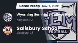 Recap: Wyoming Seminary College Prep  vs. Salisbury School 2022