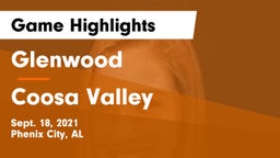 Glenwood  vs Coosa Valley Game Highlights - Sept. 18, 2021
