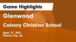 Glenwood  vs Calvary Christian School  Game Highlights - Sept. 27, 2021