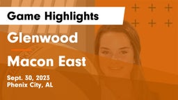 Glenwood  vs Macon East Game Highlights - Sept. 30, 2023