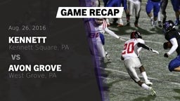 Recap: Kennett  vs. Avon Grove  2016