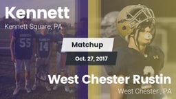 Matchup: Kennett vs. West Chester Rustin  2017