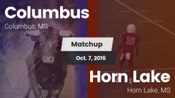 Matchup: Columbus vs. Horn Lake  2016