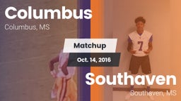 Matchup: Columbus vs. Southaven  2016