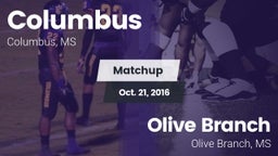 Matchup: Columbus vs. Olive Branch  2016