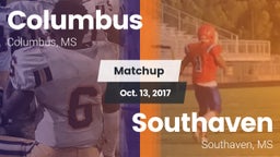 Matchup: Columbus vs. Southaven  2017