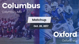 Matchup: Columbus vs. Oxford  2017