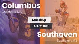 Matchup: Columbus vs. Southaven  2018