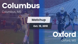 Matchup: Columbus vs. Oxford  2018